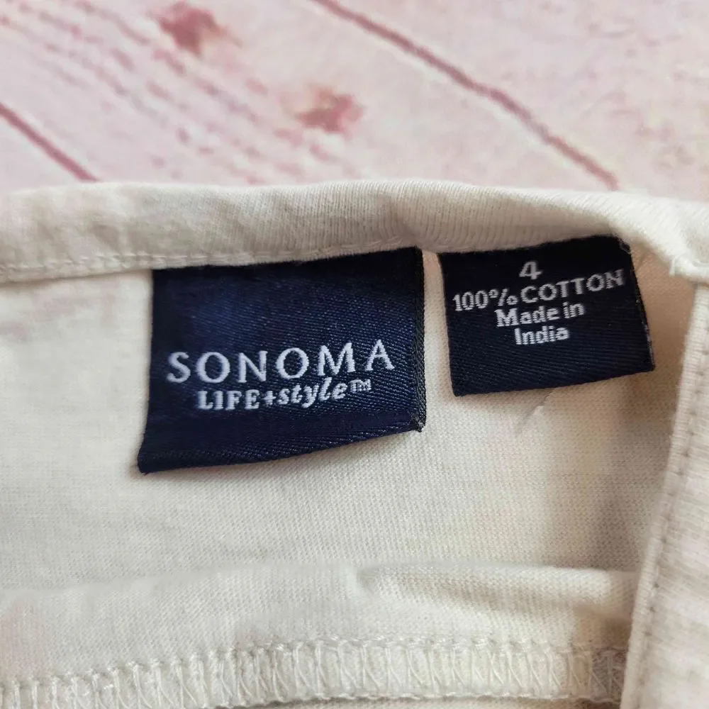 Sonoma beige tank top 4T